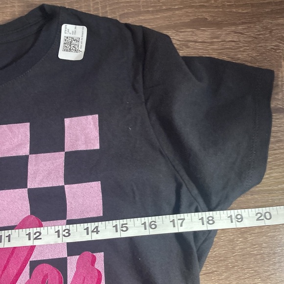 NWT Womens Port & Company Retro Style Taylor Black Small Tee - Picture 6 of 8